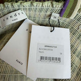 Sandro Women's Multicolor Knit Smocked Dress Size 38 FR 10 UK 6 US SFPRO01715