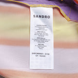 Sandro Paris Men's Multicolor 100% Viscose Short Sleeve Shirt Size S SHPCM00651