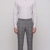 Hackett London Men's Grey Cashmere Blend Check Trousers Size 36 R HM212257