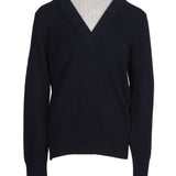 Sandro Damenpullover in Marineblau, aus einer Mischung aus Strick  - undWolle -Garn, Größe 38 (FR 10, UK 6, US S), Artikelnummer S2691H