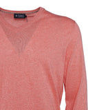 Hackett London Men's Pink Knit V-Neck Cashmere Blend Sweater Size S HM702784