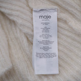 Maje Women's Ecru Knit Mohair Blend Cardigan Size 36 FR 8 UK 4 US MFPCA00293