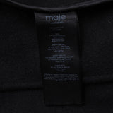 Maje Women's Black Belted Wool Blend Coat Size 40 FR 12 UK 8 US MFPOU00903