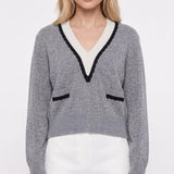 Sandro Women's Grey Cashmere & Wool Jumper Size 36 FR 8 UK 4 US SFPPU01796