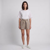 Sandro Paris Women's Shorts Striped Belted Size FR 34 UK 6 US 2 SFPSH00083