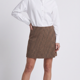 Maje Weißes, kurzes Langarm-Shirtkleid für Damen, Größe 40, FR 12, UK 8, US MFPRO01477
