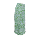 Sandro Women's Green Floral Silk Blend Skirt Size 36 FR 8 UK 4 US SFPJU00483