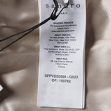 Sandro Women's Brown Wool Blend Suit Jacket Size 38 FR 10 UK 6 US SFPVE00568