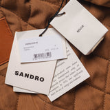 Sandro Paris Men's Camel 100% Cotton Worker Jacket Size M SHPBL00646