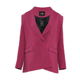 Maje Women's Pink Wool Blend Blazer Jacket Size 40 FR 12 UK 8 US MFPVE00403