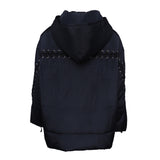 Maje Damen-Daunenjacke mit Kapuze in Marineblau, Größe 2 M 10 H18GUELONE