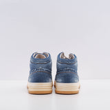 Hogan Men's Blue H630 Basket Jeans Sneakers Size 44 EU 9.5 UK 10.5 US