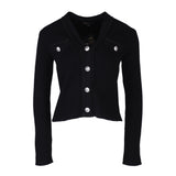 Maje Women's Black Close Fitting Knit Cardigan Size 36 FR 8 UK 4 US MFPPU00528