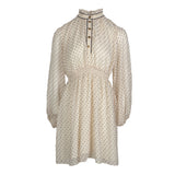 Sandro Paris Women's White Polka Dot Dress Size 40 FR 12 UK 8 US SFPRO02000
