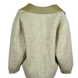 Sandro Women's Green Oversized Wool Blend Jacket Size 40 FR 12 UK 8US SFPOU00319