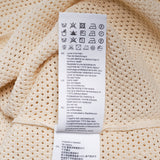 Sandro Men's Beige Knit Viscose Open Work Polo Shirt Size S SHPTR00531
