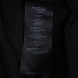 Maje Women's Black Lace Details Sweatshirt Size 36 FR 8 UK 4 US MFPSW00120