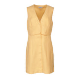 Sandro Women's Orange Linen Blend Short Dress Size 40 FR 12 UK 8 US SFPRO03659