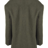 Sandro Women's Khaki Wool Blend Oversized Coat Size 38 FR 10 UK 6 US SFPOU00495