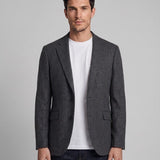 Hackett London Men's Brown Houndstooth Wool Blazer Jacket Size 40R HM443106R