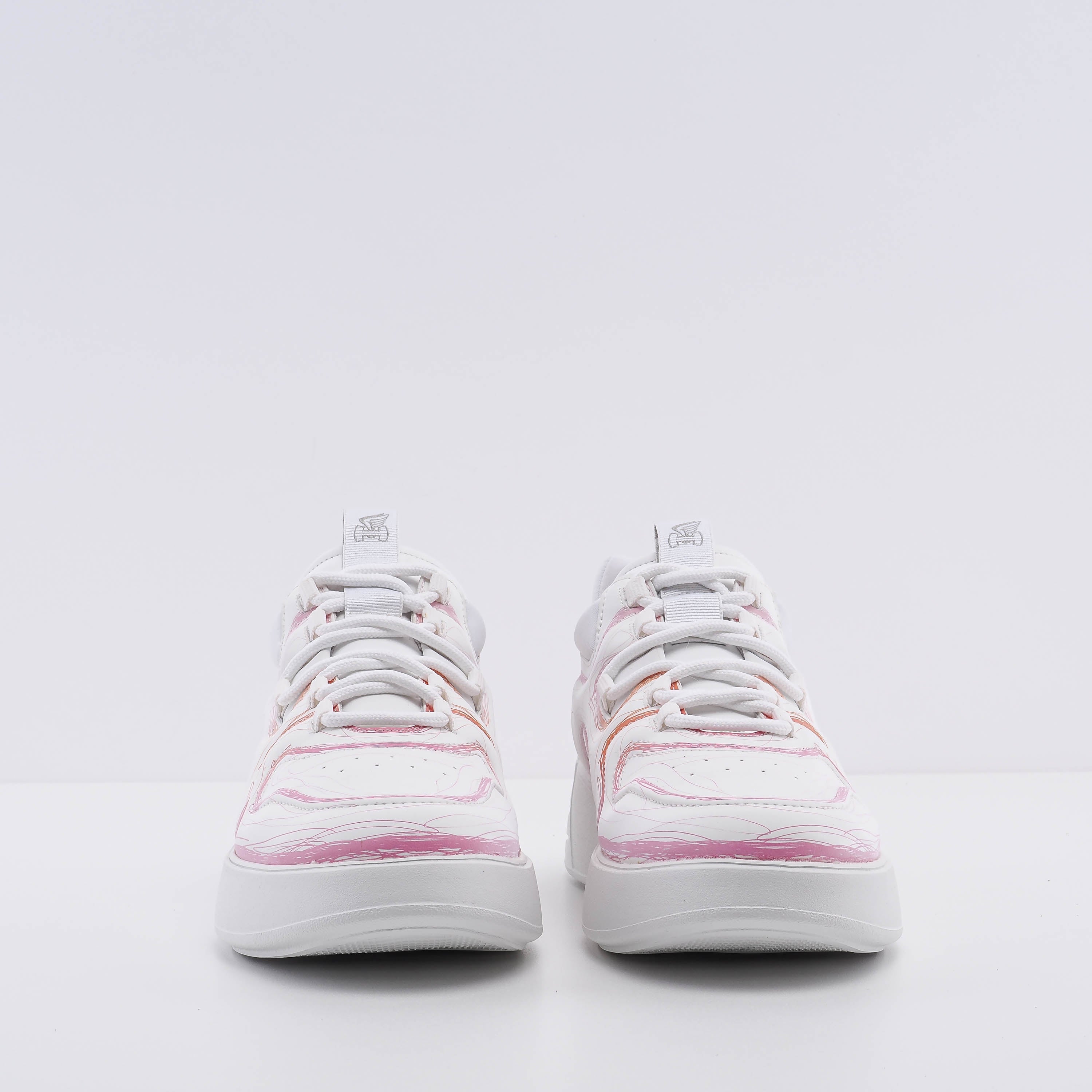 Hogan Women's White Rebel H562 Lav Eff Scritta Sneakers Size 41 EU 8 UK 11 US