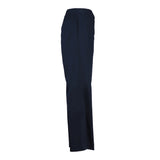 Sandro Men's Navy Wide Leg Cotton Blend Trousers Size 44 FR 34 UK SHPPA00878