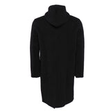 Sandro Men's Black Hooded Wool Long Coat Size S SHPMA00122