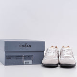 Hogan Women's Grey Suede Olympia-z Allacciato H Size 35 EU 2 UK 5 US