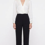 Sandro Women's Black Long Sleeve Viscose Jumpsuit Size 36 FR 8 UK 4US SFPCO00040