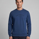 Hackett London Men's Blue Logo 100% Cotton Sweatshirt Size XXL HM581214