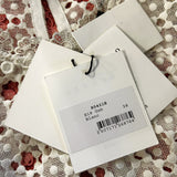 Sandro Women's White Floral Lace Short Dress Size 38 FR 10 UK 6 US R5421E