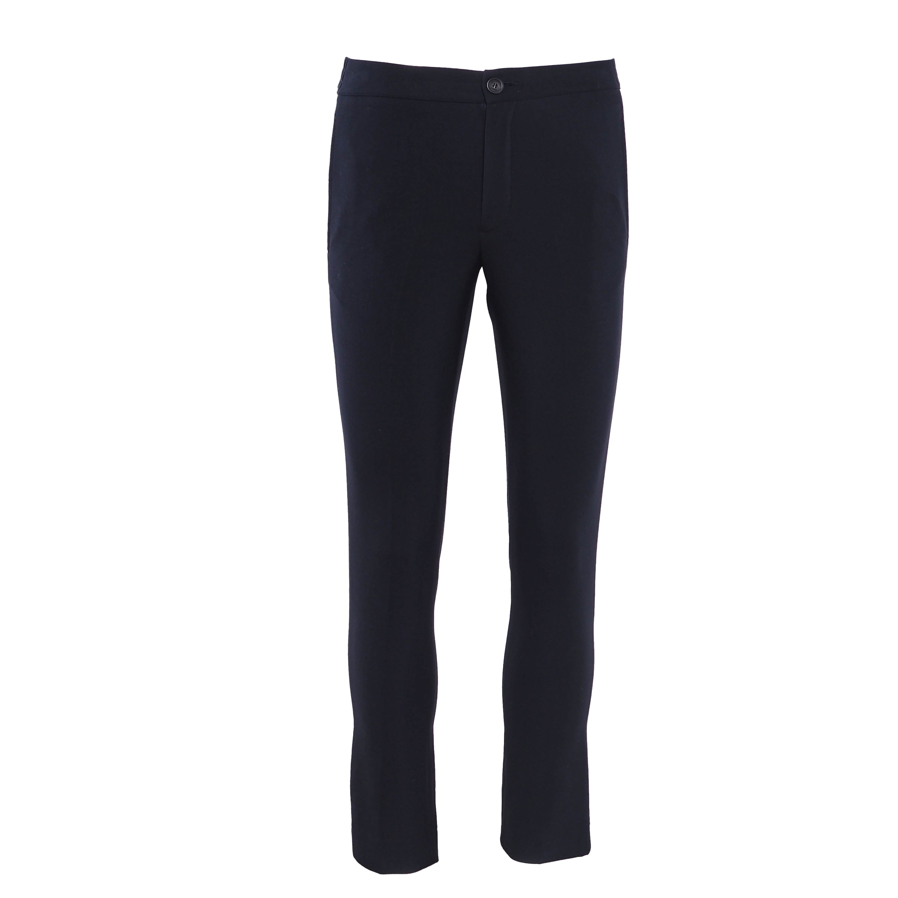 Sandro Men's Navy Elastic Waist Straight Trousers Size 36 FR 28 US SHPPA00609