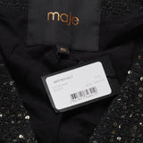 Maje Women's Black Wool Blend Tweed Vest Size 40 FR 12 UK 8 US MFPVE00427