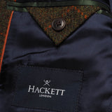 Hackett London Men's Green Tweed 100% Wool Jacket Size 40 S HM443011