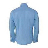 Hackett London Men's Blue Slim Fit Linen Blend Shirt Size M HM309530