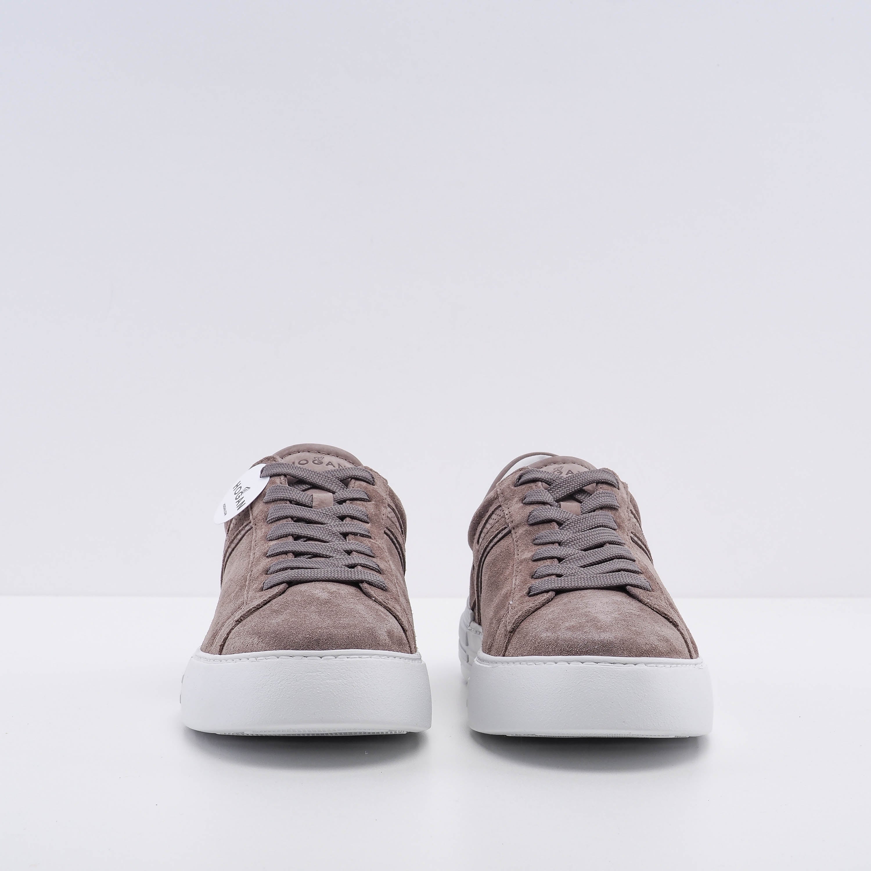 Hogan Men's Brown Rebel Allacciato H Punzonato Sneakers Size 40.5 EU 7 UK 8.5 US