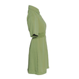 Sandro Paris Grünes Kurzkleid für Damen mit Knopfleiste, Größe 36 (FR), 8 (UK), 4 (US), SFPRO03597