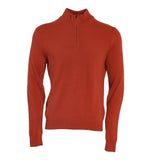 Hackett London Top Sweater Logo Knit Wool Orange Size M HM702833