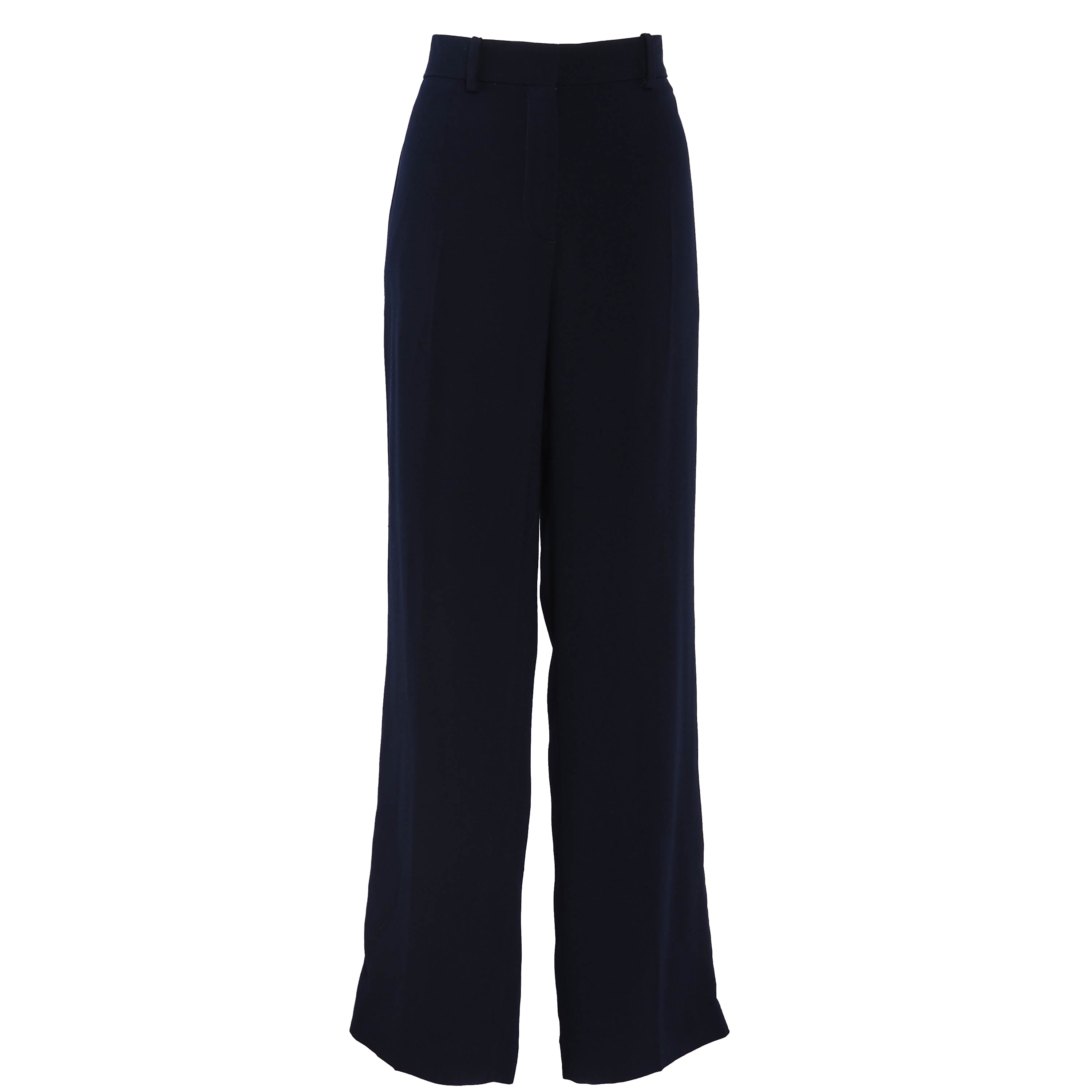 Maje Women's Navy Straight Leg Trousers Size 40 FR 12 UK 8 US MFPPA00271