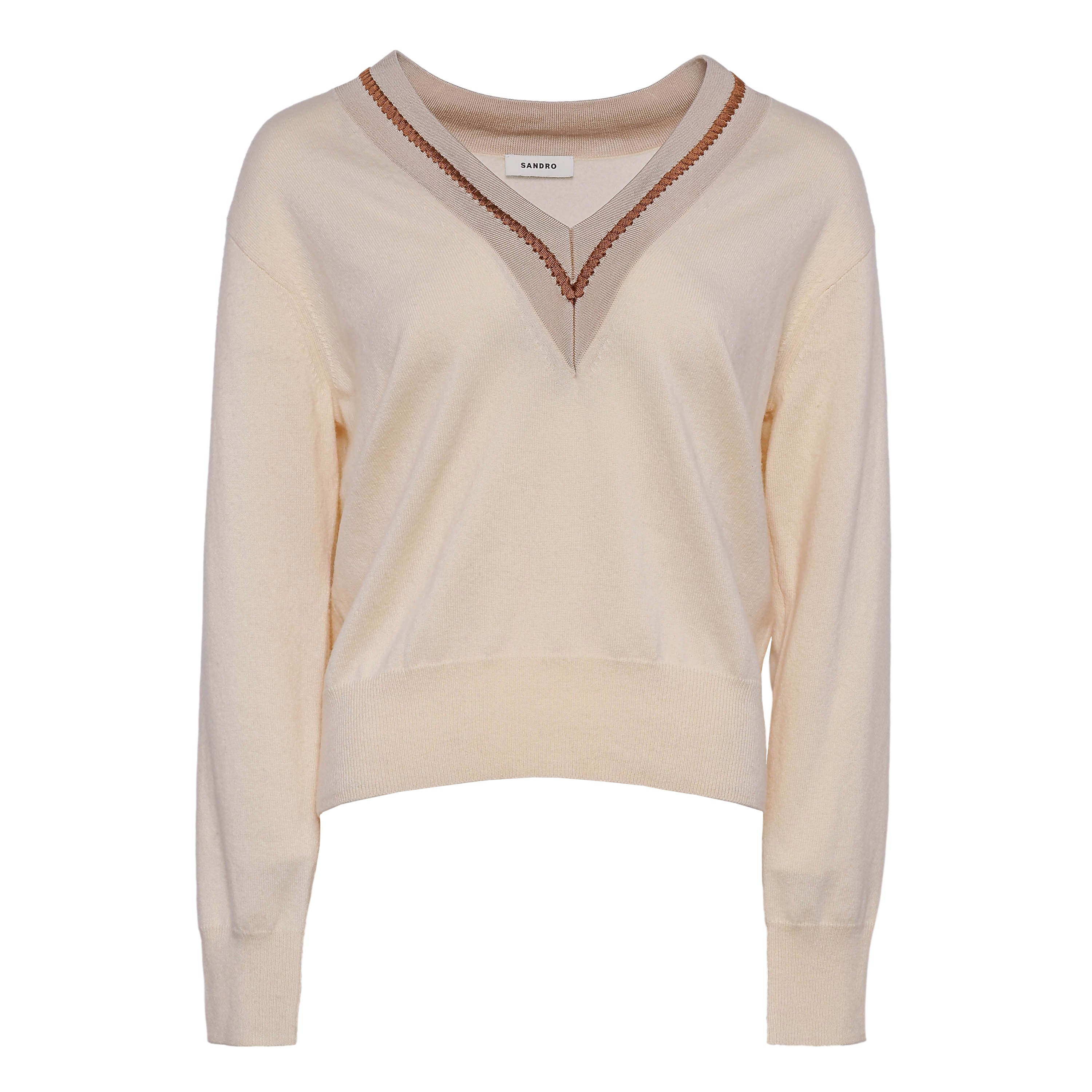 Sandro Women's Sweater Size Wool & Cashmere Blend 36 FR 6 UK 2 US SFPPU01552