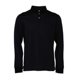 Hackett London Men's Black Long Sleeve Cotton Polo Shirt Size M HM550913
