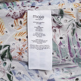 Maje Women's Multicolor Long Sleeve Floral Blouse Size 38 FR 10UK 6US MFPTO00581