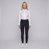 Sandro Paris Women's Navy Blue Stretch Leggings Style Trousers Size 36 S P11519H