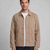 Sandro Paris Damen-Jeansjacke in Beige mit Logo, 100 % Baumwolle, Größe XXL, 2XL, SHPBL00756