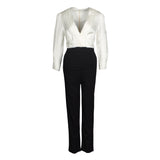 Sandro Women's Black Long Sleeve Viscose Jumpsuit Size 36 FR 8 UK 4US SFPCO00040
