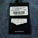 Hackett London Men's Blue Merino Wool & Silk Sweater Size 3XL HM702803