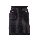 Sandro Women's Black Tweed Cardigan And Skirt Set Size 34 FR 6 UK 2US SFPCA00894