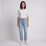 Sandro Women's Blue Cotton Boyfriend Cut Jeans Size 40 FR 12 UK 8US SFPJE00398