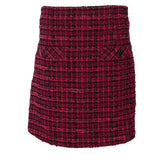 Sandro Women's Pink Wool Blend Tweed Skirt Size 38 FR 10 UK 6 US SFPJU00742