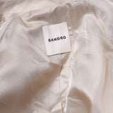 Sandro Paris Men's Beige Cotton Long Coat Size S SHPMA00347